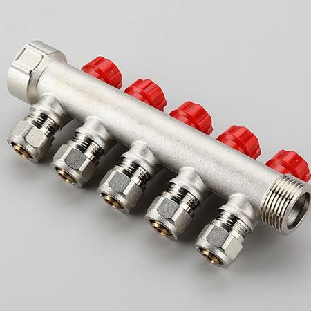 欧标地暖分水器自来水分配器组合型欧洲集分水器外销货源厂家直供
