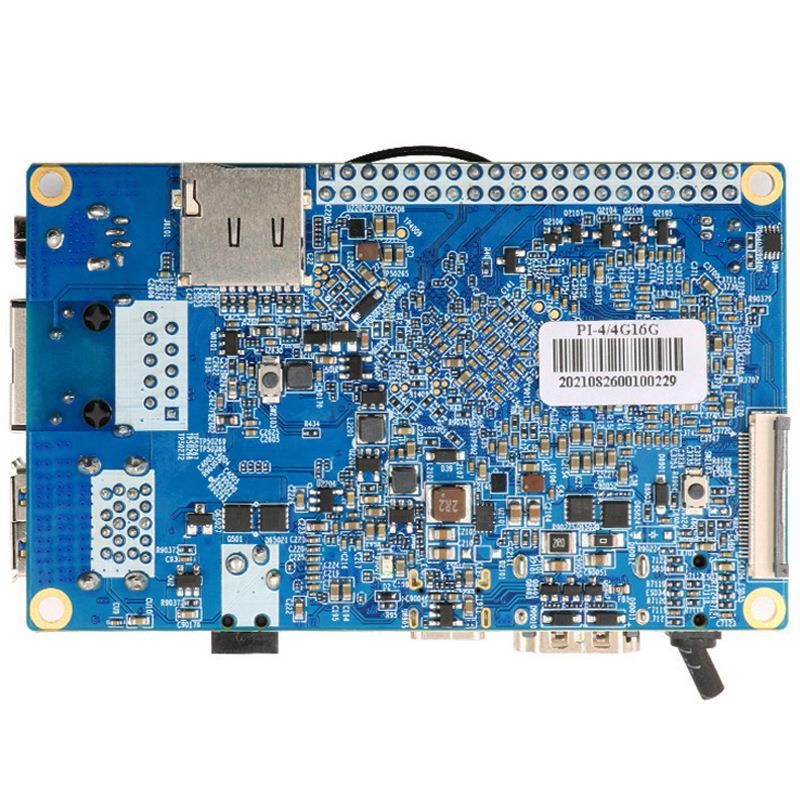 香橙派OrangePi4瑞芯微RK3399芯片4+16GBEMMC双屏异显（无音频）