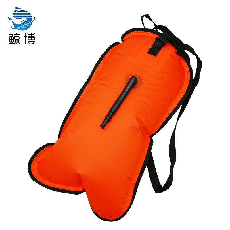 充气浮漂跟屁虫游泳专业防溺水装备浮标网状口袋漂浮包580*330mm