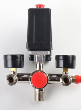 空压机自动压力控制开关总成巴马调压阀支架带欧式接头 90-125PSI