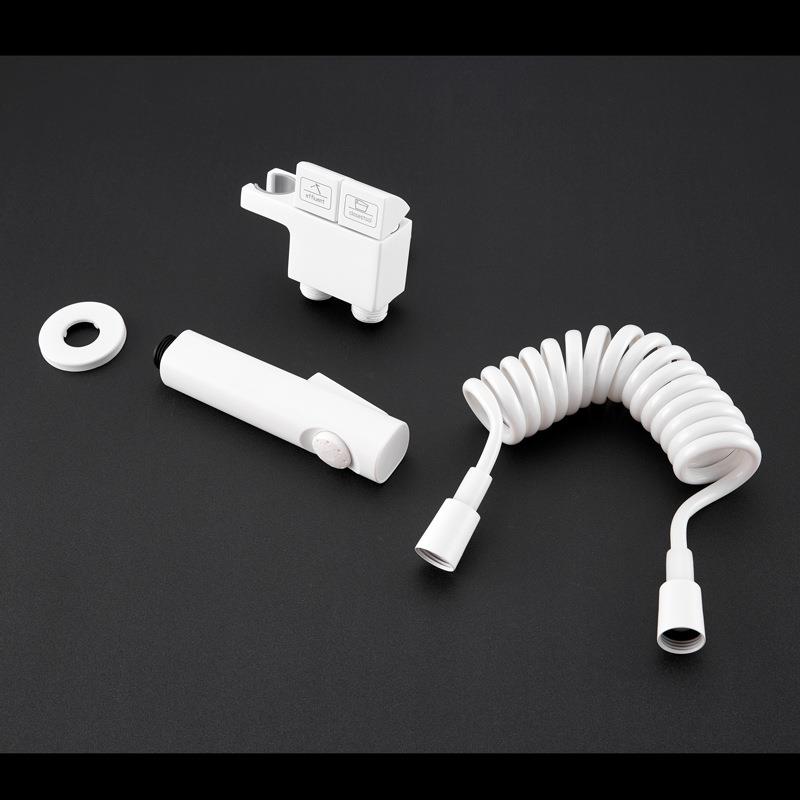 白色增压马桶喷枪水龙头冲洗器家用厕所卫生间伴侣妇洗器水枪喷头