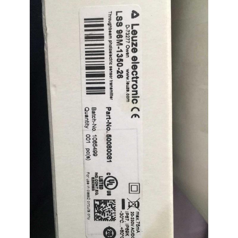 全新劳易测leuze光电传感器LSS 96M-1350-26 50080081原装正品现