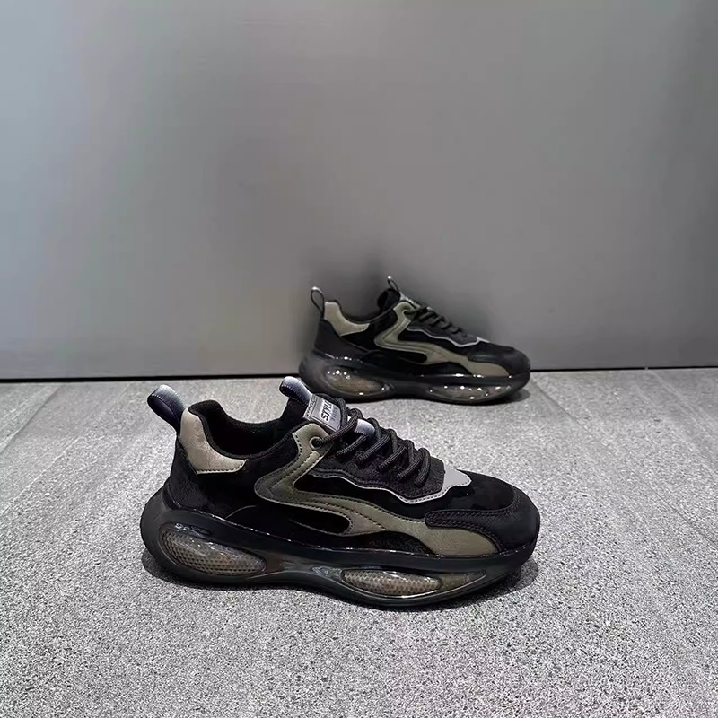 男鞋冬季2024新款旅游阿甘休闲鞋子潮鞋跑步运动鞋男士厚底老爹鞋