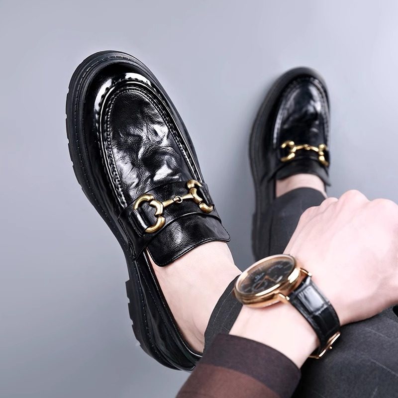 男鞋冬季2024新款增高一脚蹬乐福豆豆鞋英伦商务男士休闲皮鞋真皮,流行男鞋,休闲皮鞋,淘宝优惠券,粉丝福利购,淘宝优惠卷