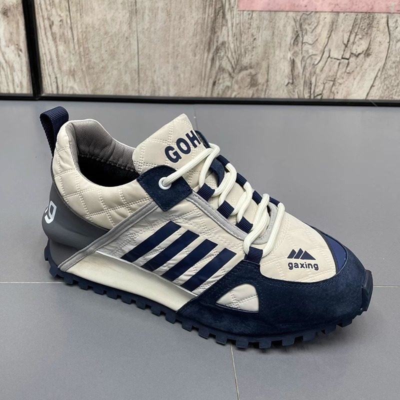 男鞋春季透气2025新款休闲鞋子潮鞋跑步运动阿甘鞋男士厚底老爹鞋