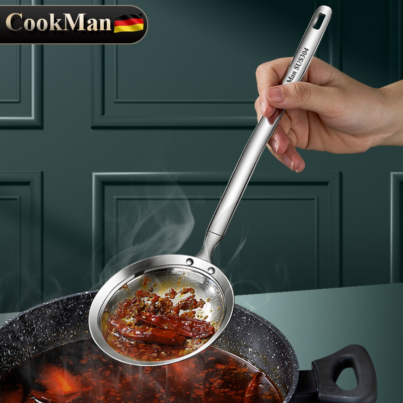 德国304不锈钢打沫漏勺撇油勺