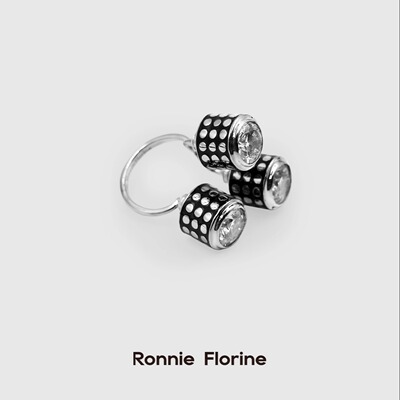 Ronnie Florine 高冷小姐系列 夸张法式 派对马灯戒指