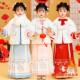 唐装 汉服女童秋冬加绒加厚拜年服马面裙国风冬季 新年衣服女宝古装