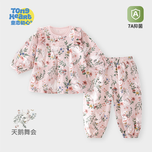婴儿套装女宝宝秋衣秋裤
