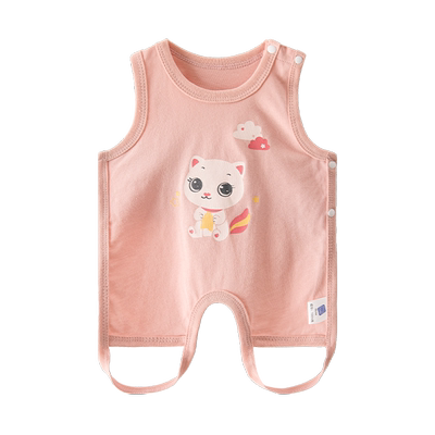 婴儿肚兜夏季薄款宝宝连腿纯棉