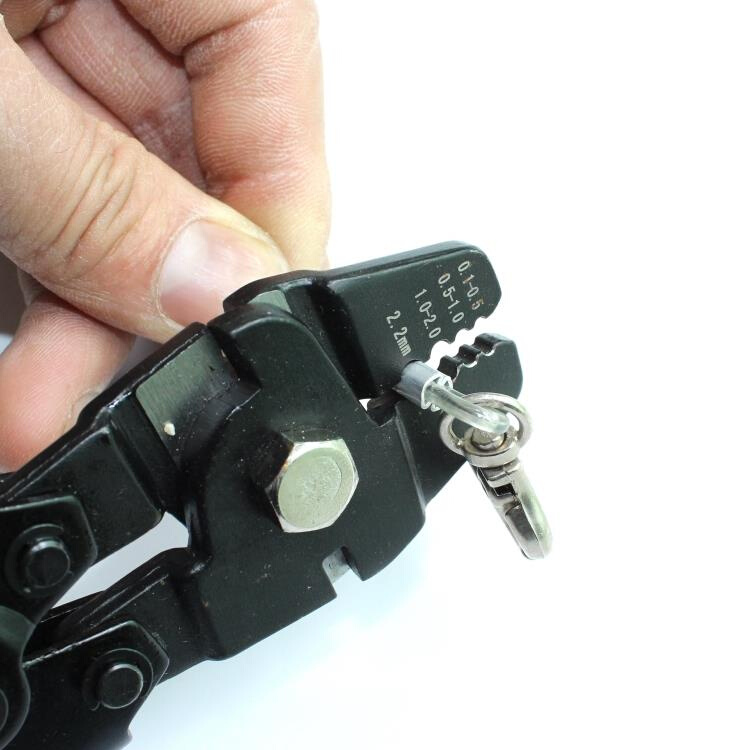 极速RTbjI渔具海钓绑钩接线组压铝管铜管钳剪钢线钳子渔具钳垂钓