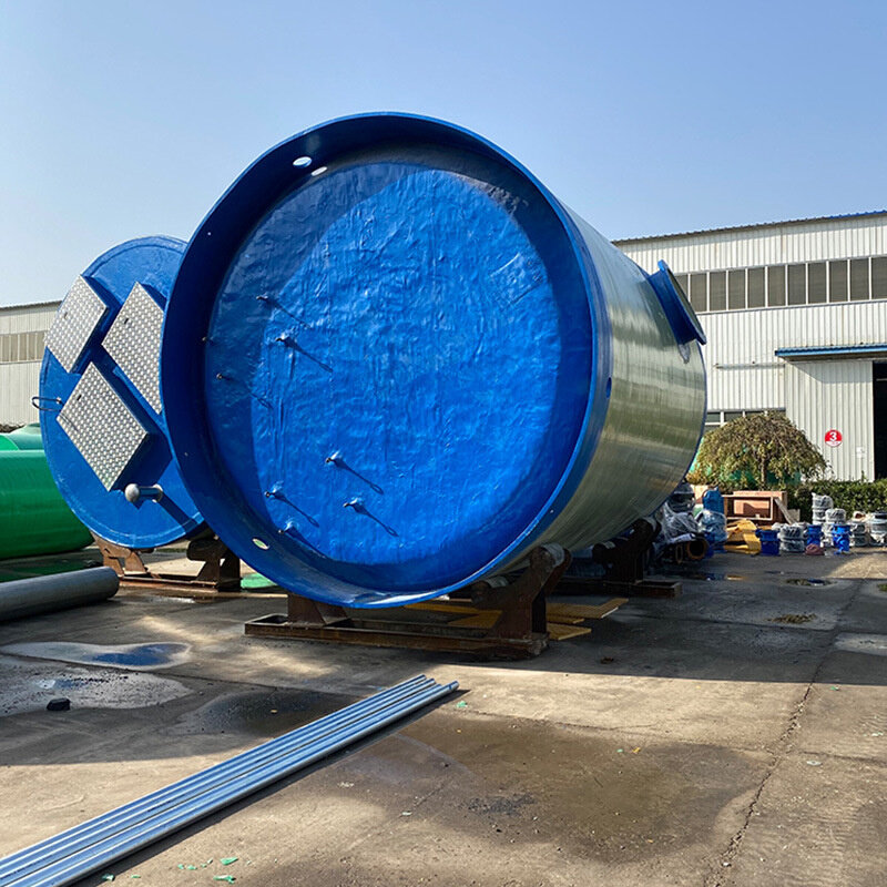 玻璃钢智能一体化预制泵站 玻璃钢筒体全自动智能地埋式截污筒体