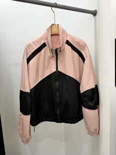 撞色拼接冲锋衣立领外套女2026年春款 棒球服夹克上衣 休闲百搭短款