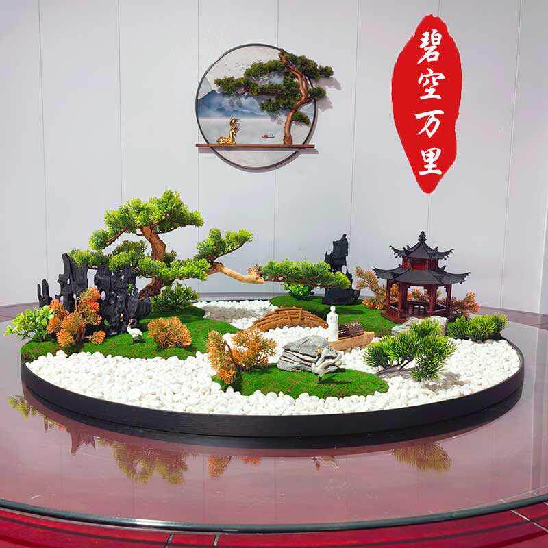 酒店餐厅电动餐桌景观大圆桌转盘摆花高端中式饭店餐厅饭桌餐桌花