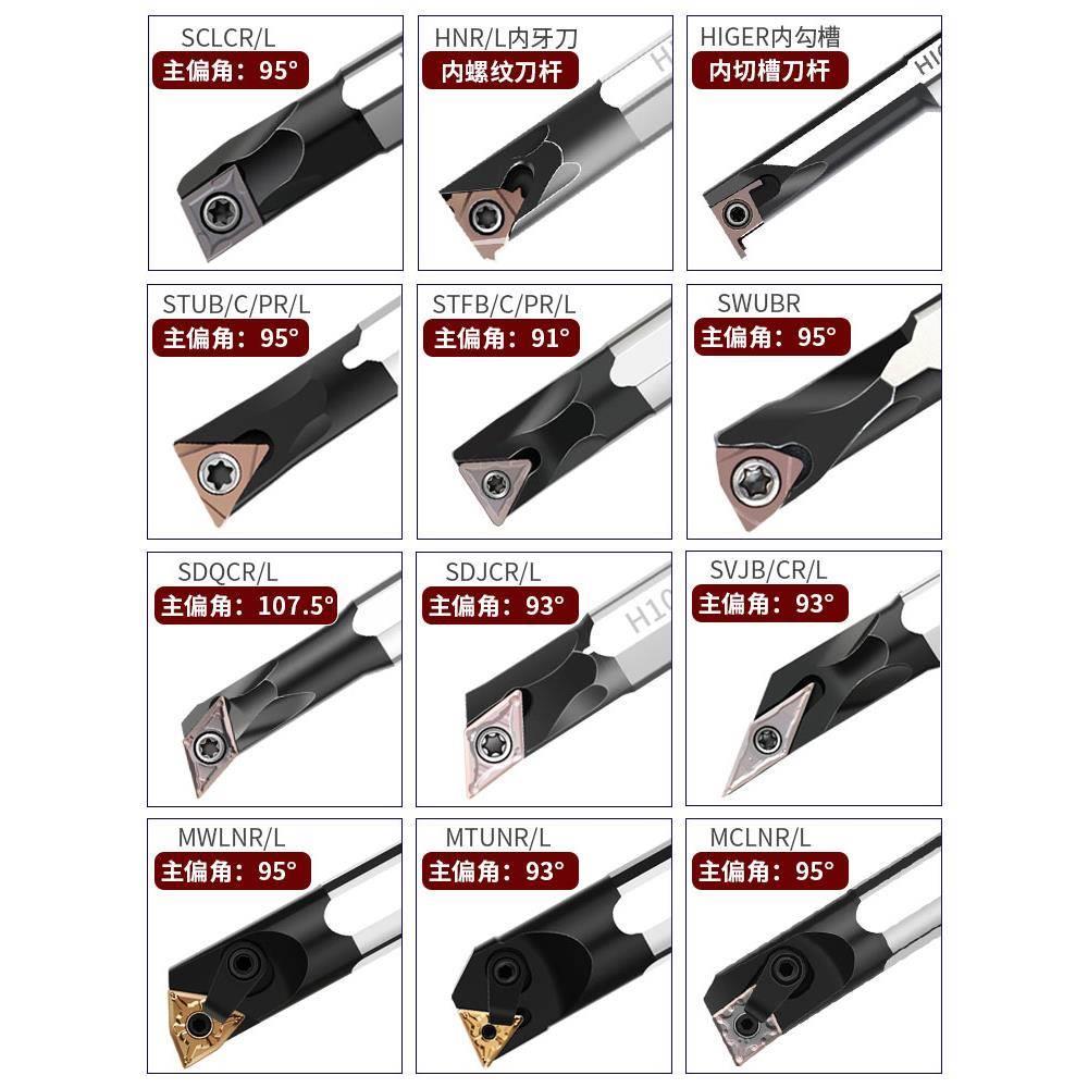 高钢60度三角1形镗内孔车刀速STWCR1/STWBR06STQCR09抗震勾槽刀杆