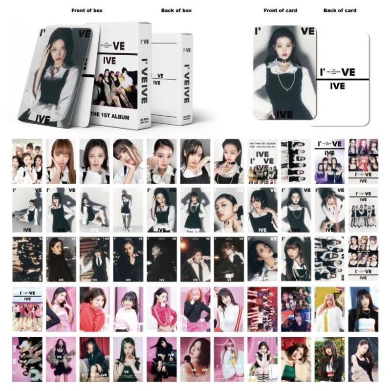 IVE THE 1ST ALBUM 周边小卡 55张lomo卡 张元英 李贤瑞LIZ随机卡