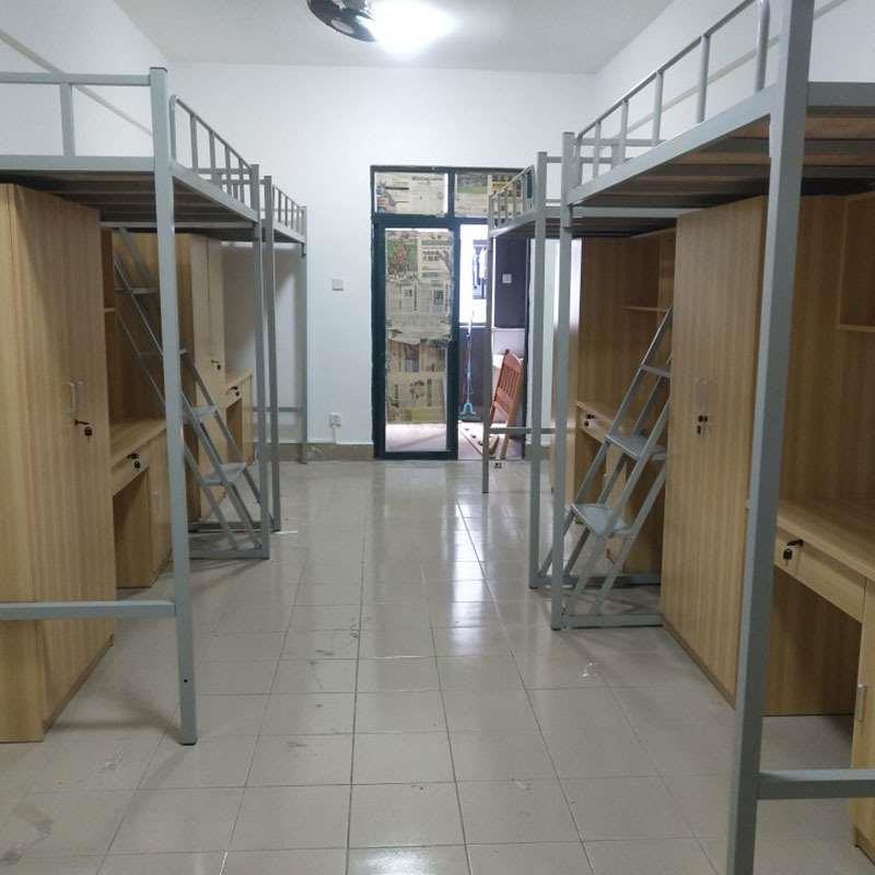 学校宿舍上床下桌组合床公寓床员工宿舍书桌衣柜一体宿舍床铁架床