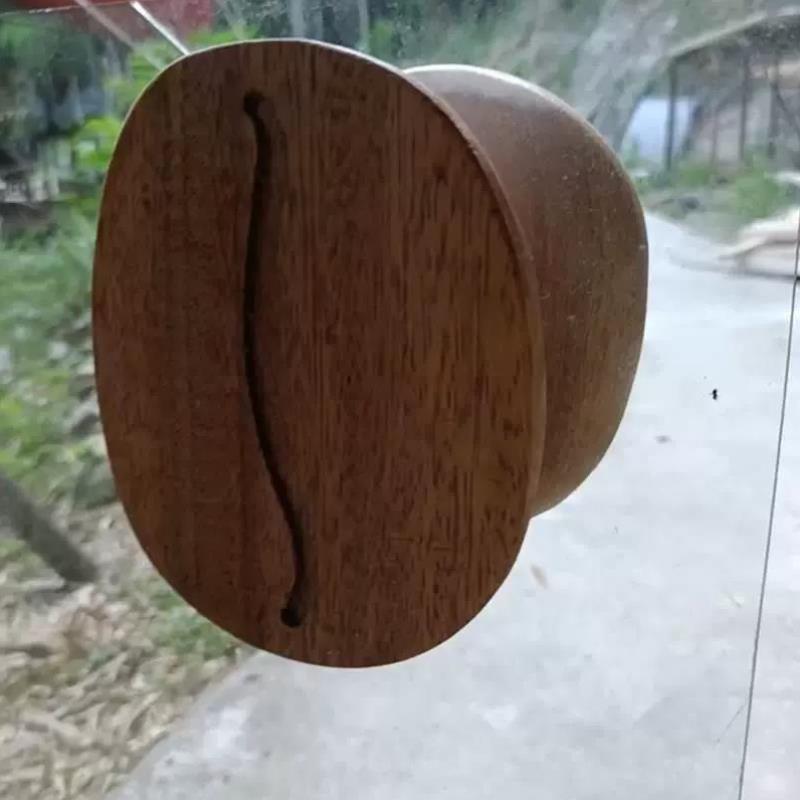 木拉手玻璃门把手单孔简约北欧创意柜手柄拉手实木门圆设计感黑色