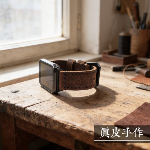 磨砂做旧真皮小米手环10pro表带