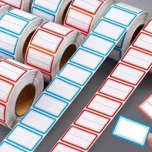 Colorful Plain Name Tag Labels 1000 Stickers Name Tag Sticke