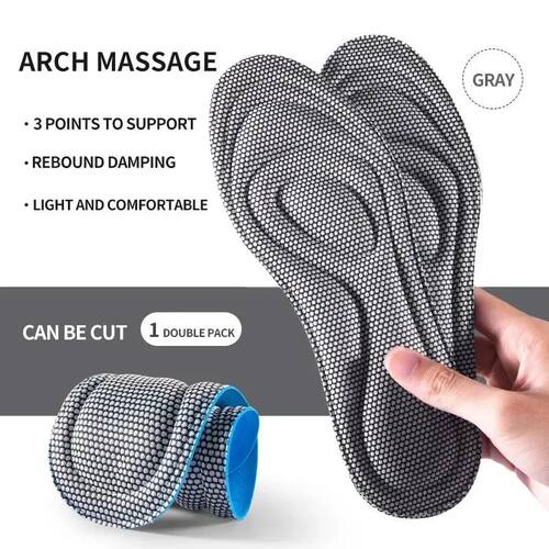 1pair Unisex Sport Shoe Insoles, Massage, Breathable, Sweat-