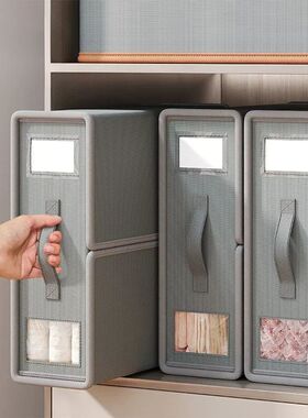 Sheet Set Storage Box Organizer Fabric Folding Window Zipper