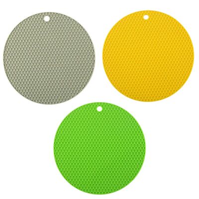 3 Pack Silicone Trivet Pot Mats - Heat Resistant Pot Holders