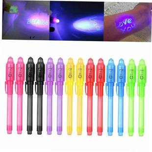 2/4/8/14pcs UV Light Pen Invisible Magic Pencil Secret Fluor