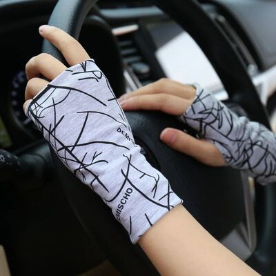 Summer fingerless sunscreen gloves for men and women thin co