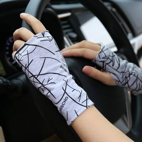Summer fingerless sunscreen gloves for men and women thin co