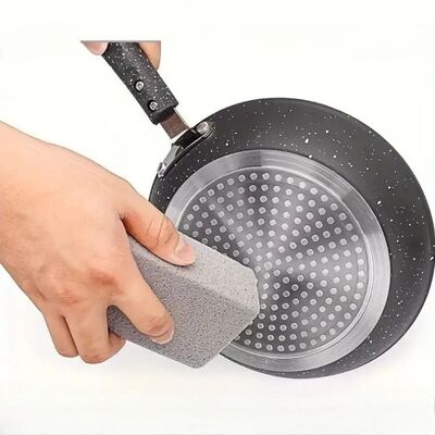 1 Piece Gray Cleaning Pumice, Suitable for Cleaning Grills,