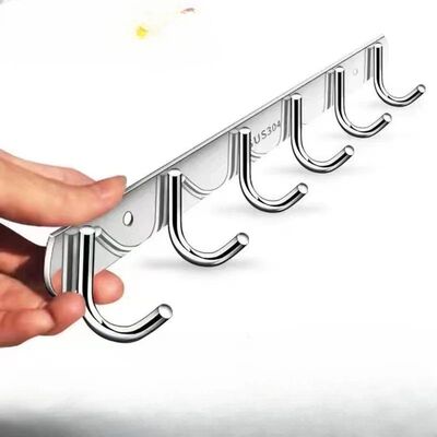 Stainless Steel Hook Hooks Toilet Clothes Hook Kitchen Suppl