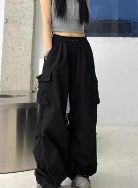 Vintage Cargo Pants Baggy Jeans Women Fashion 90s Streetwea