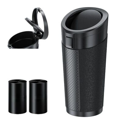 Car Trash Can (with Lid) Auto Dust Organizer with Garbage Ba
