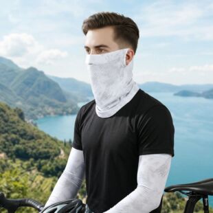Summer Men Ice Women Silk Sunscreen Mask Elastic Cool
