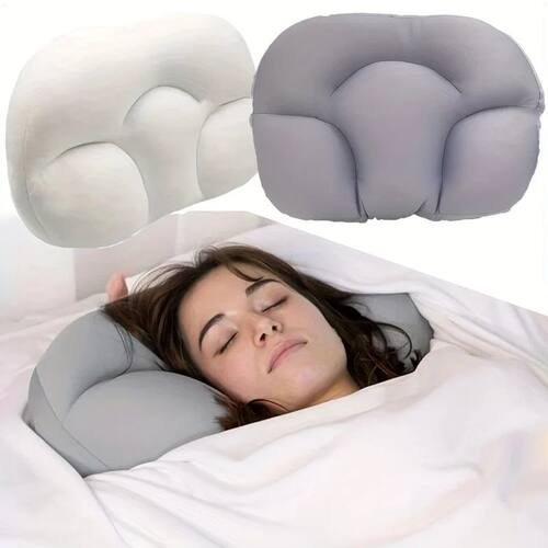 Medium Soft Neck Support Pillow, Portable Egg Shaped Comfort