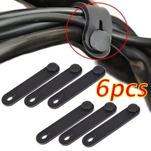 1-6Pcs Motorcycle Rubber Frame Securing Cable Wiring Harness