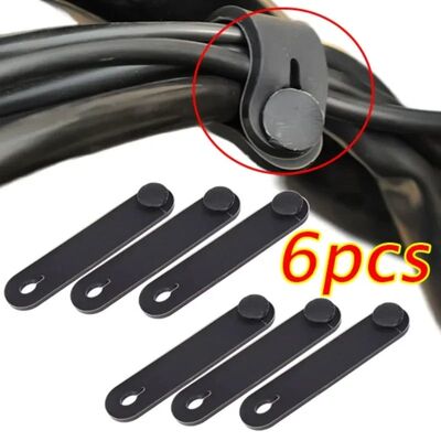 1-6Pcs Motorcycle Rubber Frame Securing Cable Wiring Harness
