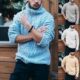 men pullover winter sweater New warm turtleneck man knitwear