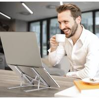 Portable Laptop Stand Adjustable Height, Foldable Laptop Ris thumbnail 2