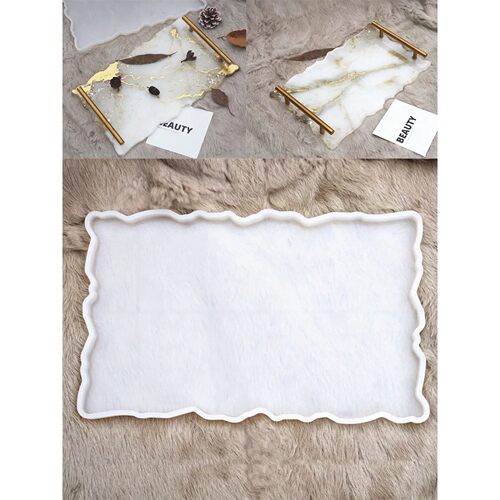 Silicone Large Pallet Mold with Handle Resin Mold Irregular