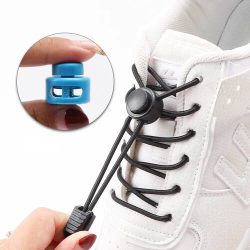 No Tie Shoe Laces Suitable for All Shoes Round Spring Lock E
