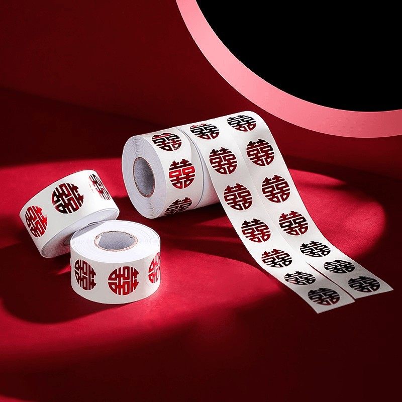 结婚布置婚房装饰双喜字贴纸不干胶红囍字小喜子套装婚庆用品C88