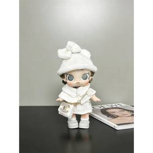 Molly积极入冬baby molly可爱娃衣着替玩偶衣服套装白色小香奈