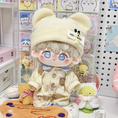 20cm连体睡衣棉花娃娃女娃衣服可爱超萌爬爬服公仔玩偶原创无属性