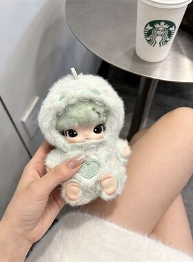 Dimoo新生日记娃衣潮玩公仔替换装dimoo衣服绿色恐龙娃衣可爱超萌