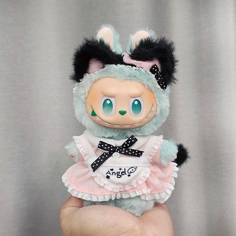 一二三代labubu换装娃衣3.0前方高能毛绒搪胶玩偶拉布布衣服可爱