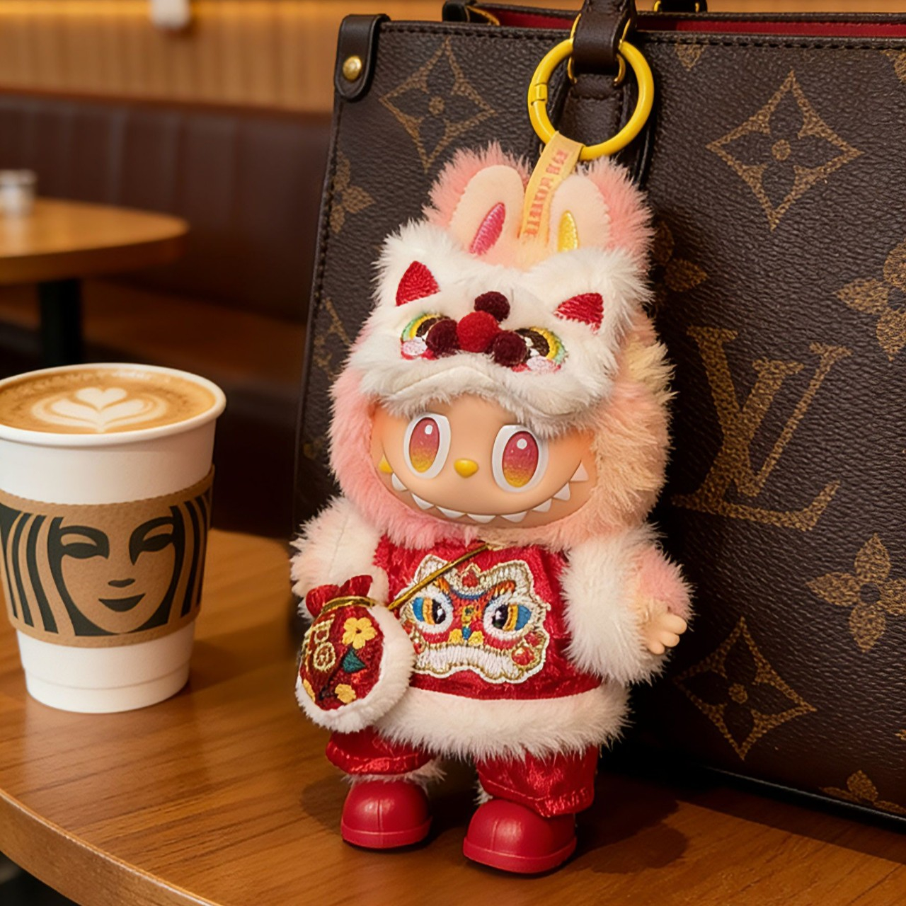 【新春限定】labubu娃衣一二三代拉布布通用衣服替换装可爱新年服