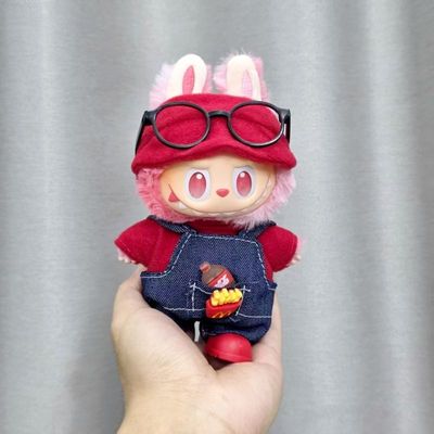 17cm站立拉布布娃衣3.0前方高能labubu一二三代换装娃衣服麦当当