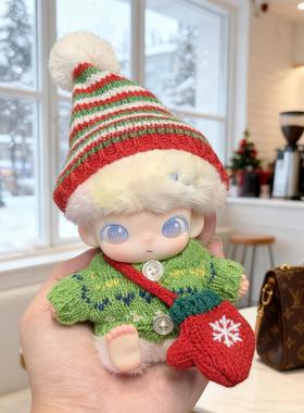 DIMOO娃衣DIMOO新品新生日记娃衣潮玩搪胶公仔衣服替换装圣诞绿色